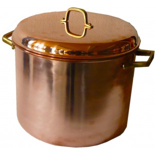 Kupfertopf mit Deckel